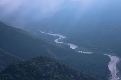 High angle view of landscape