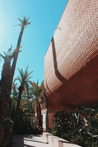 Low angle view of building against clear sky