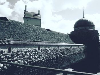 View of historical building against cloudy sky