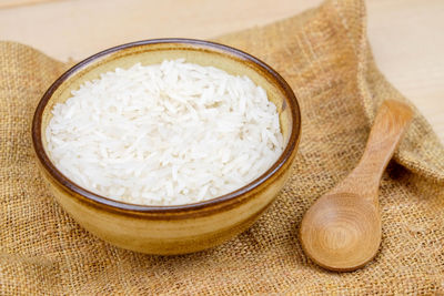 Close-up of noodles in bowl