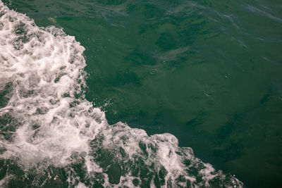 High angle view of sea shore