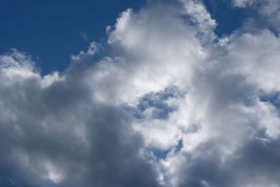 Low angle view of clouds in sky