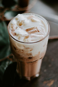 Close-up of drink on table