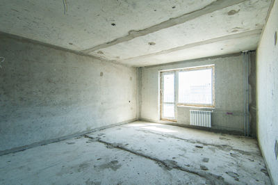 Interior of abandoned building