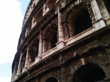 Low angle view of coliseum