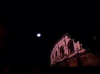 Low angle view of church against clear sky