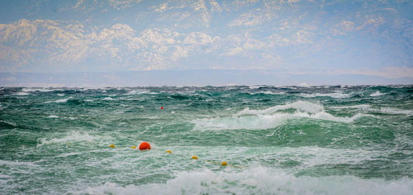 Scenic view of sea against sky