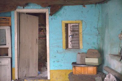 Interior of abandoned house