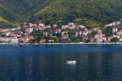 View of town by sea