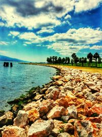 Scenic view of sea against sky