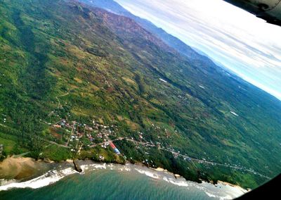 Aerial view of landscape