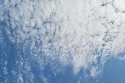 Low angle view of clouds in sky