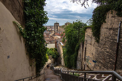 Panoramic view of old ruins