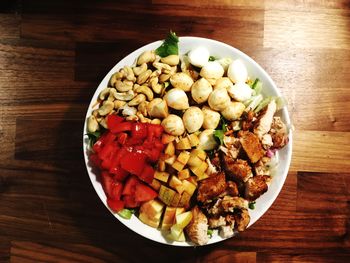 Close-up of food on table