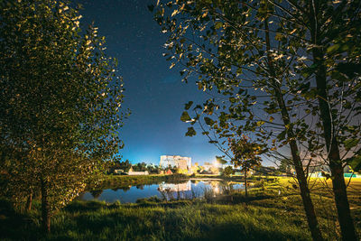 Scenic view of lake