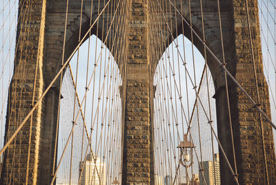 Brooklyn bridge against sky