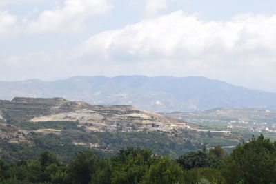 Scenic view of landscape against sky