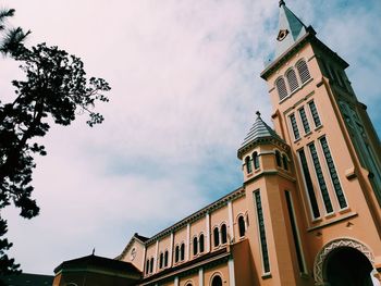 Low angle view of building against sky