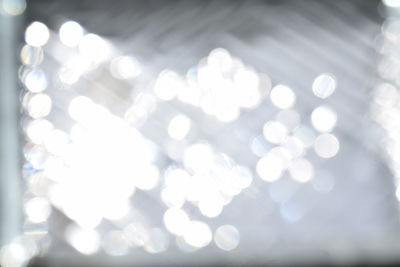 Defocused image of illuminated lights