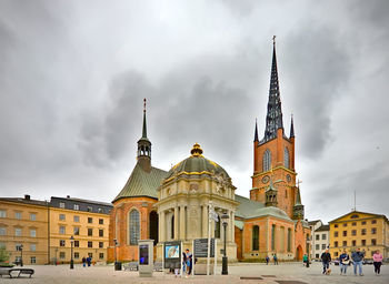 Low angle view of church against sky