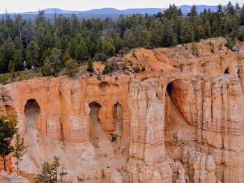 View of rock formations