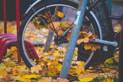 Close-up of bicycle