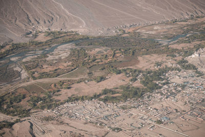 High angle view of landscape