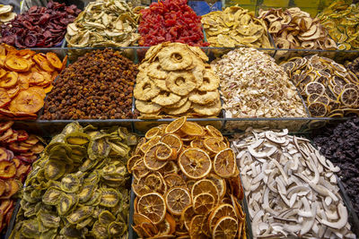 Close-up of food for sale at market stall