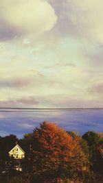 Scenic view of landscape against cloudy sky