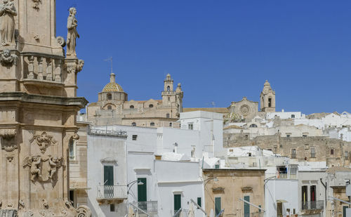 Impression of ostuni, a city in apulia, italy