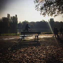 People in park