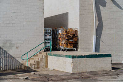 Stack of building at construction site