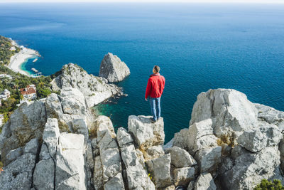 Simeiz with diva and penea rocks in background. crimea