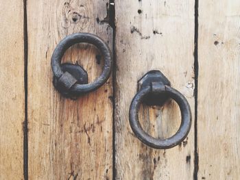 Close-up of door knocker