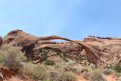 Rock formations in a desert