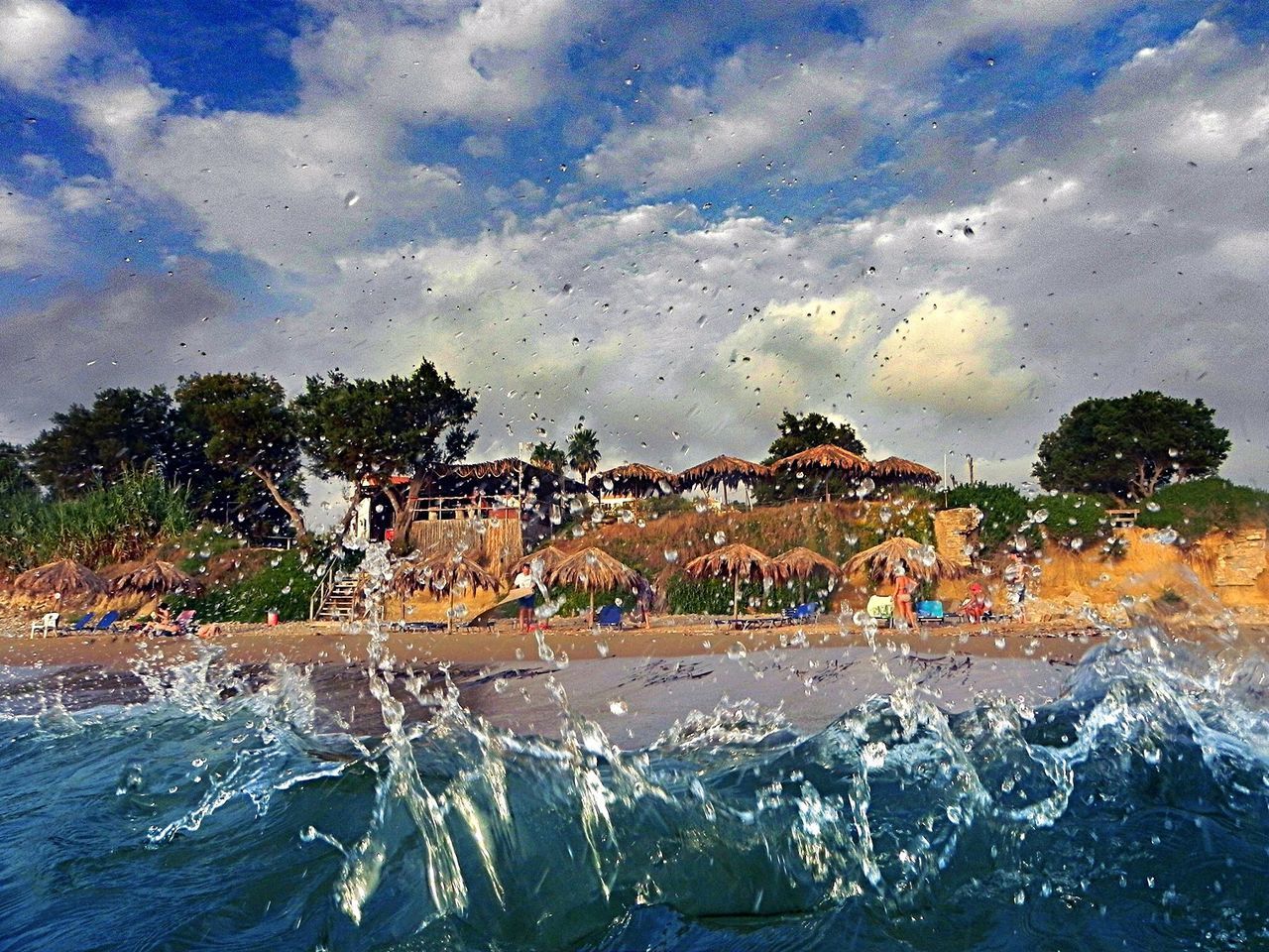 SWIMMING POOL IN PARK AGAINST SKY