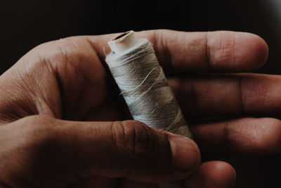 Close-up of human hand