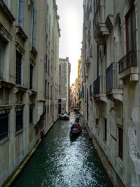 Canal amidst buildings in city