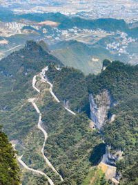 High angle view of landscape