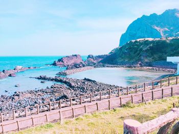 Scenic view of sea against sky