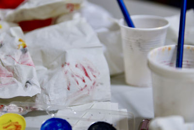 Close-up of drink on table