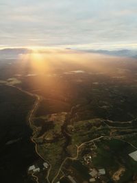 Aerial view of landscape