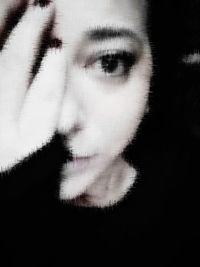 Close-up portrait of woman