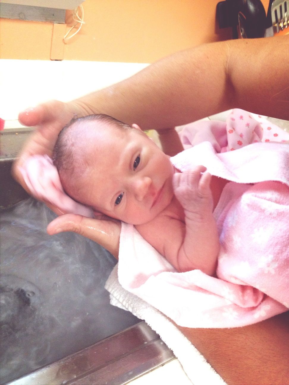 First bath