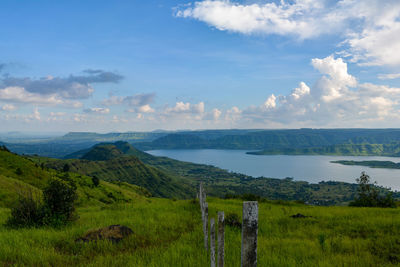 Scenic view of landscape against sky