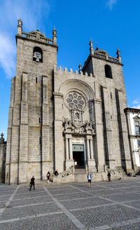 Low angle view of historical building against sky