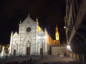 View of church at night