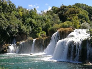 View of waterfall