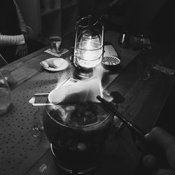 Close-up of drink on table