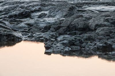 Close-up of sea against sky